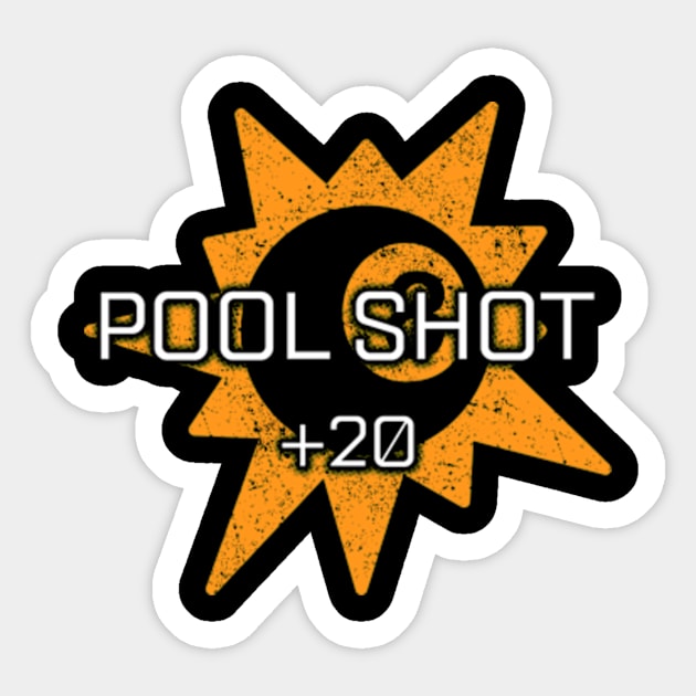 Rocket League Video Game Pool Shot Funny Gifts Sticker by justcoolmerch